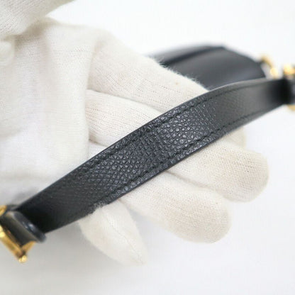 Dior Saddle Bag Mini Black Gold Calf Leather