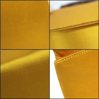 Gucci Bamboo Satin Shoulder Bag Gold