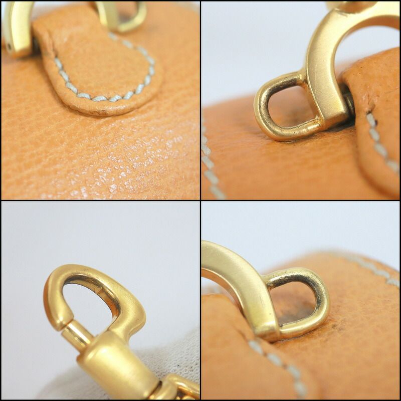 Gucci Bamboo 2-Way Shoulder Bag Leather Brown Gold : Light