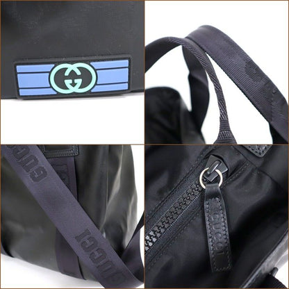 Gucci 2-Way Tote Matte Crystal GG Canvas Black