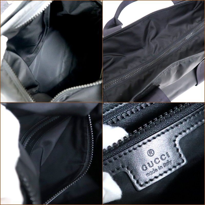 Gucci 2-Way Tote Matte Crystal GG Canvas Black
