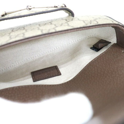 Gucci Horsebit Shoulder Bag GG Supreme Brown