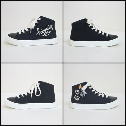 Hermes Iriko Sneakers Canvas Black 36