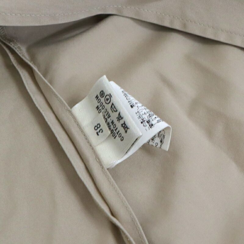Hermes Long Coat Beige with Solder Mark Sta 38