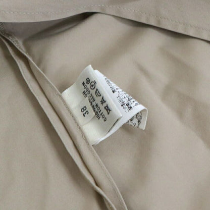 Hermes Long Coat Beige with Solder Mark Sta 38