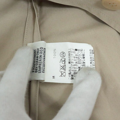 Hermes Long Coat Beige with Solder Mark Sta 38