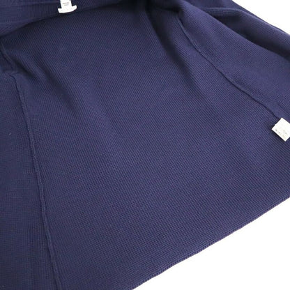 Hermes Knit Jacket Silk Nylon Navy Silver SM