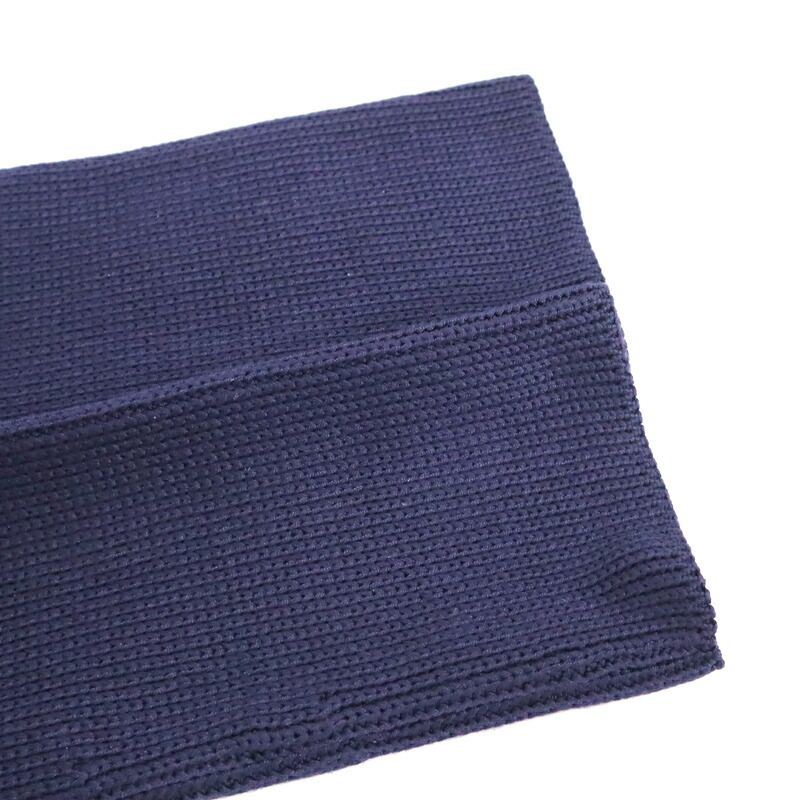 Hermes Knit Jacket Silk Nylon Navy Silver SM