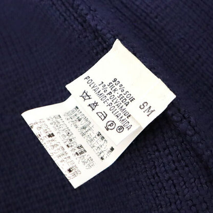 Hermes Knit Jacket Silk Nylon Navy Silver SM