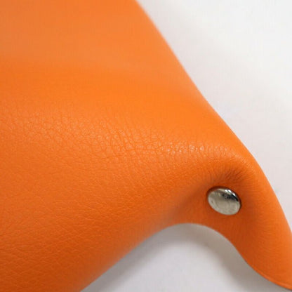 Hermes Vidoposh Midosuji Store Limited Orange Leather Shoulder Bag :orange