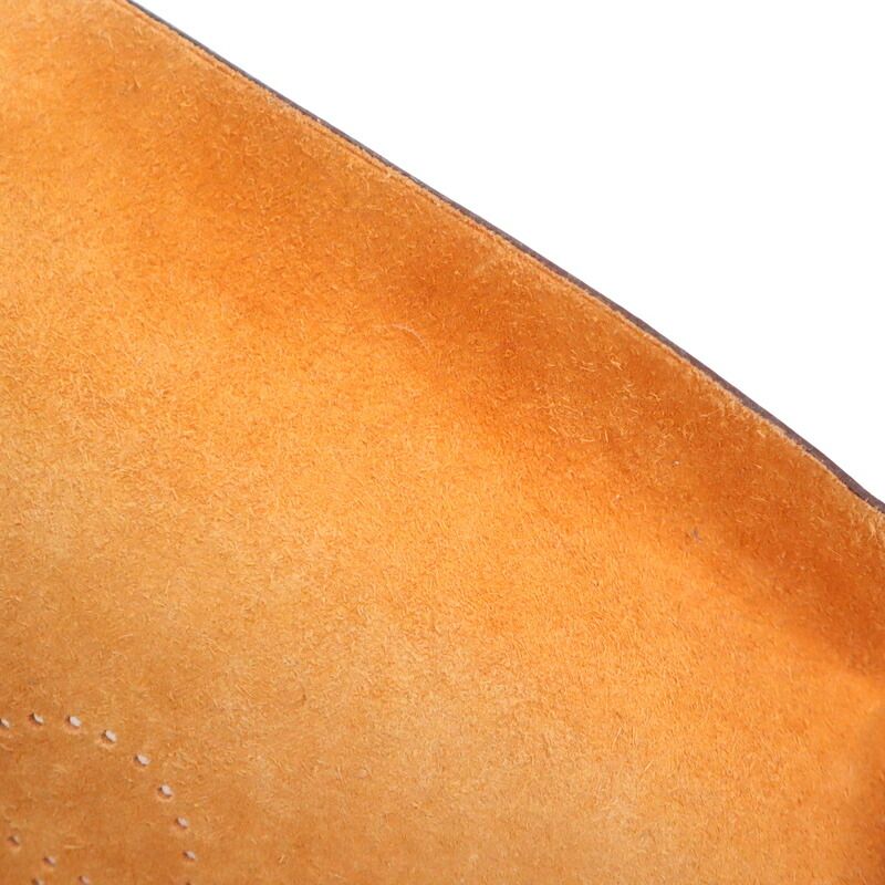 Hermes Vidoposh Midosuji Store Limited Orange Leather Shoulder Bag :orange