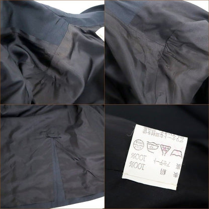Hermes Coat Silk Acetate Black 40