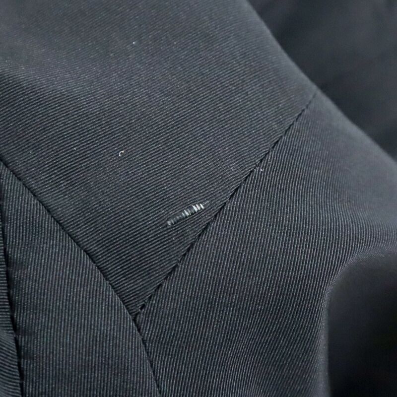 Hermes Coat Silk Acetate Black 40