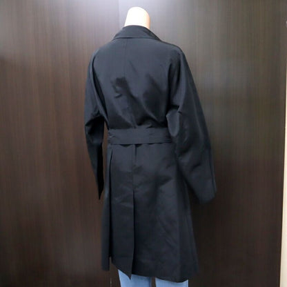 Hermes Coat Silk Acetate Black 40
