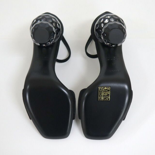 Hermes Dolly Sandals 36 Black