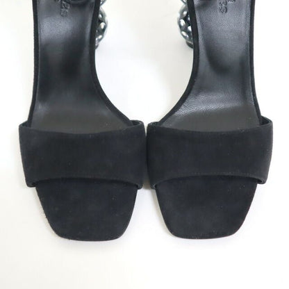 Hermes Dolly Sandals 36 Black