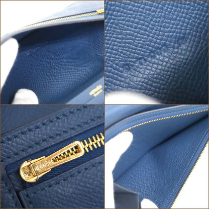 Hermes Bearn Souffle Verso Wallet Bicolor Veil Boss Folle Deep Blue Vale Bosphor