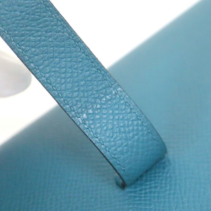 Hermes Bearn Souffle Verso Wallet Bicolor Veil Boss Folle Deep Blue Vale Bosphor