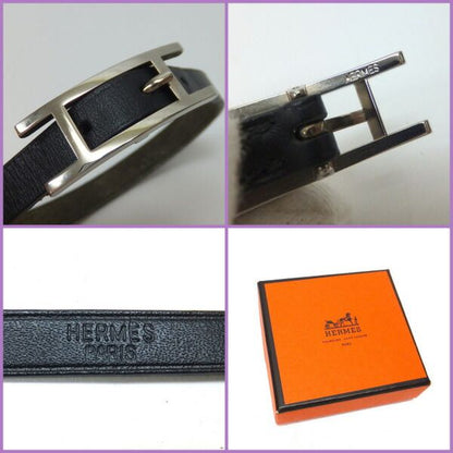 Hermes Api 3 Bracelet Black Silver