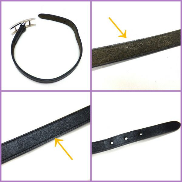 Hermes Api 3 Bracelet Black Silver