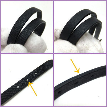 Hermes Behapi Double Tour Bracelet So Black Epsom