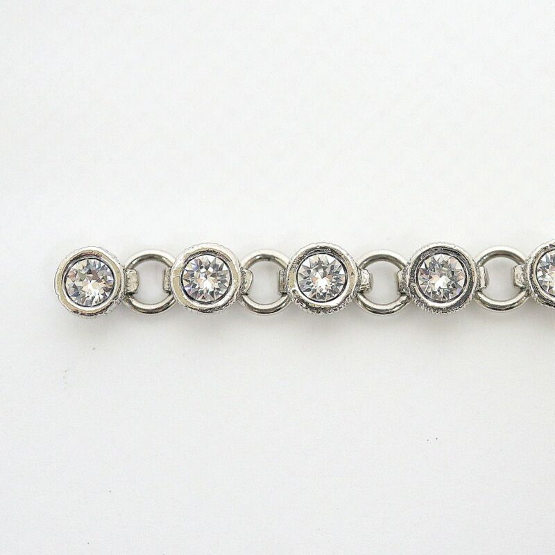 Chanel Earrings Silver :silver Crystal