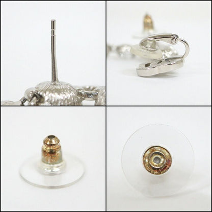 Chanel Earrings Silver :silver Crystal
