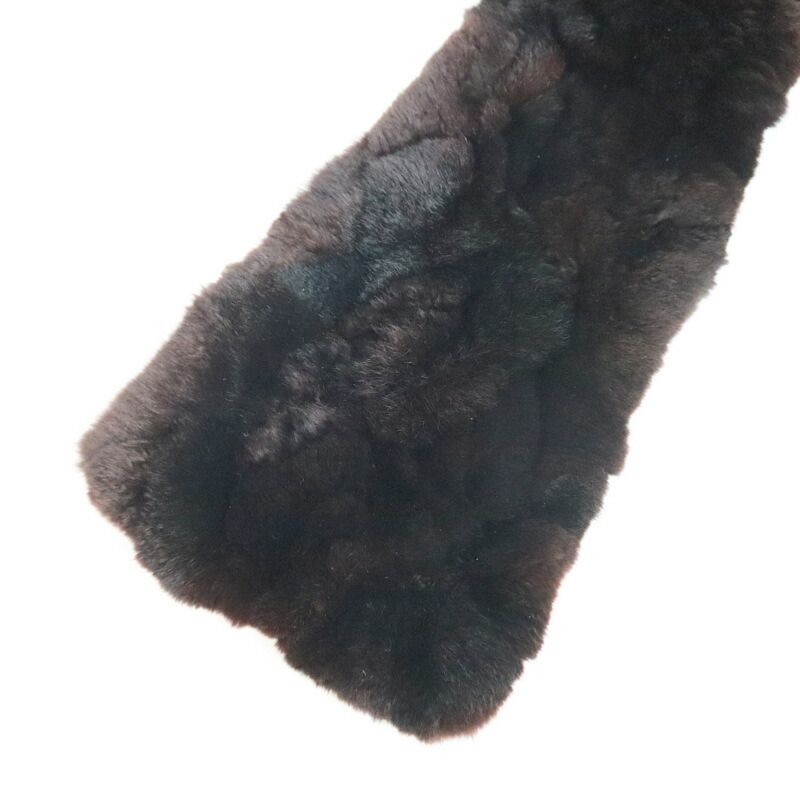 Chanel Lapinfa Scarf Brown Rabbitfa Silk