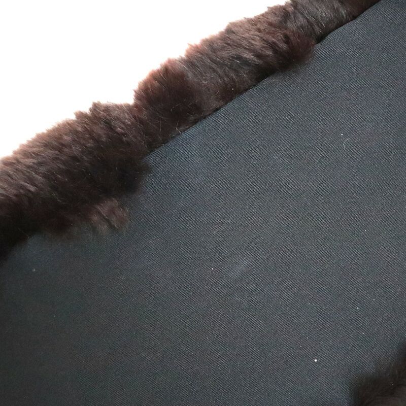 Chanel Lapinfa Scarf Brown Rabbitfa Silk
