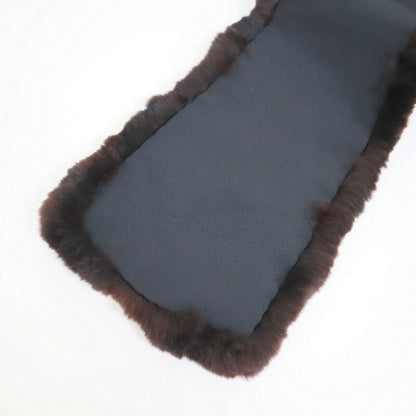Chanel Lapinfa Scarf Brown Rabbitfa Silk