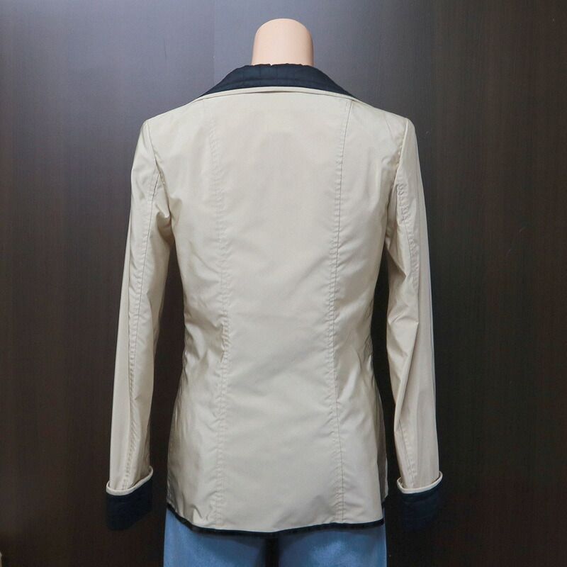 Chanel Tailored Jacket Bicolor Nylon 36