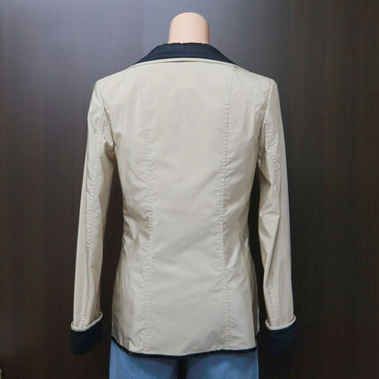 Chanel Tailored Jacket Bicolor Nylon 36