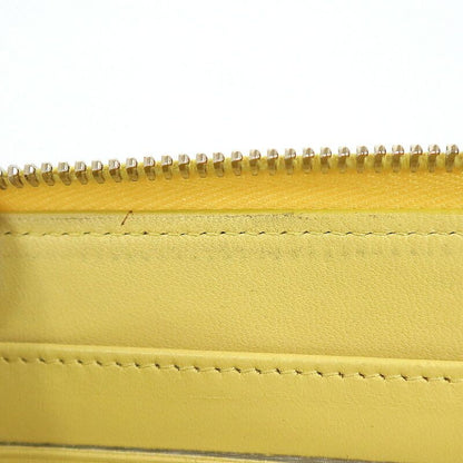 Chanel Zip Around Wallet Yellow Lambskin Digits