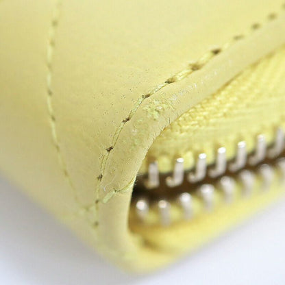 Chanel Zip Around Wallet Yellow Lambskin Digits