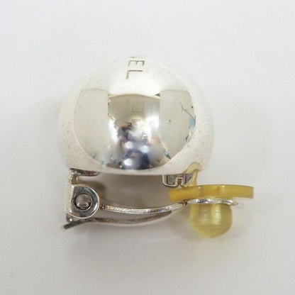 Chanel Round Earrings :silver