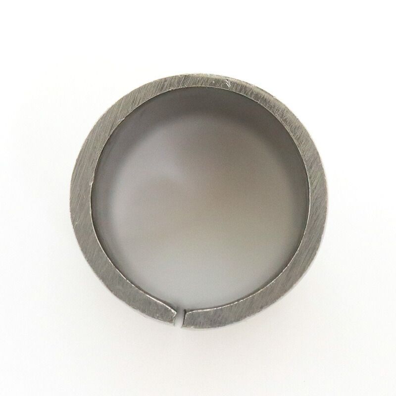 Chanel Ring Black Metal Leather