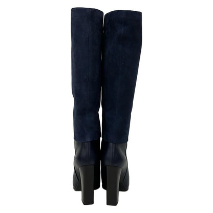 Dior Long Boots 36 Dark Navy Leather