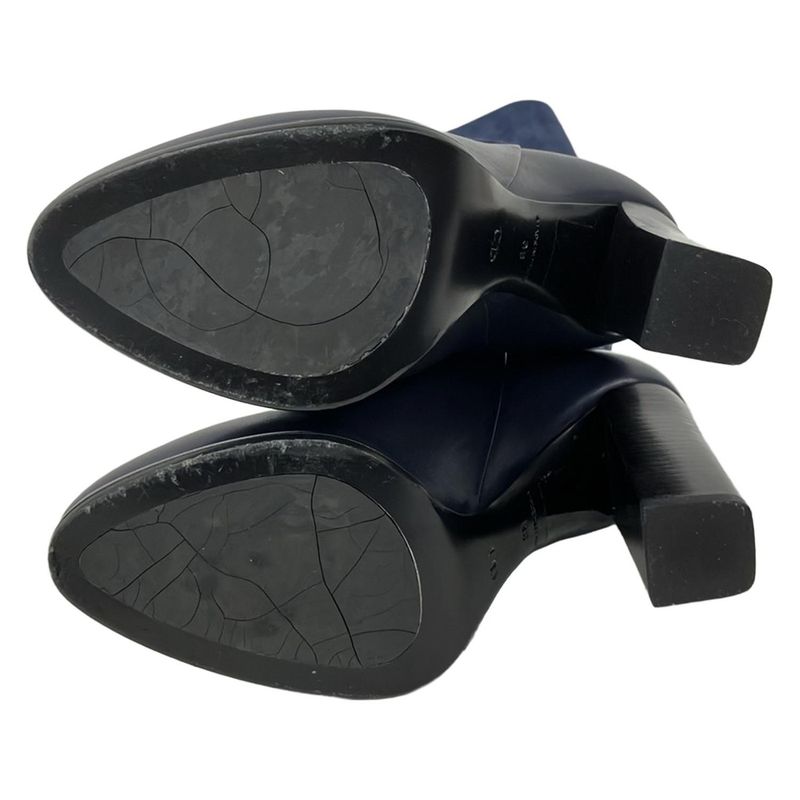 Dior Long Boots 36 Dark Navy Leather