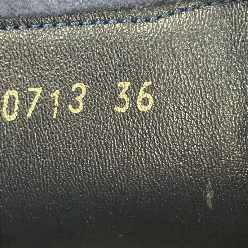 Dior Long Boots 36 Dark Navy Leather
