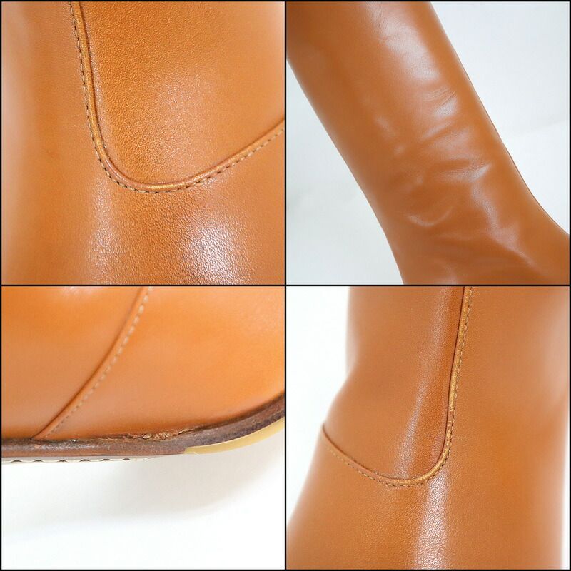 Gucci Adidas Long Boots Knee High 38.5 Brown :