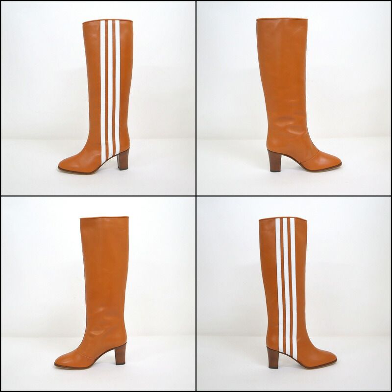 Gucci Adidas Long Boots Knee High 36.5 Brown :