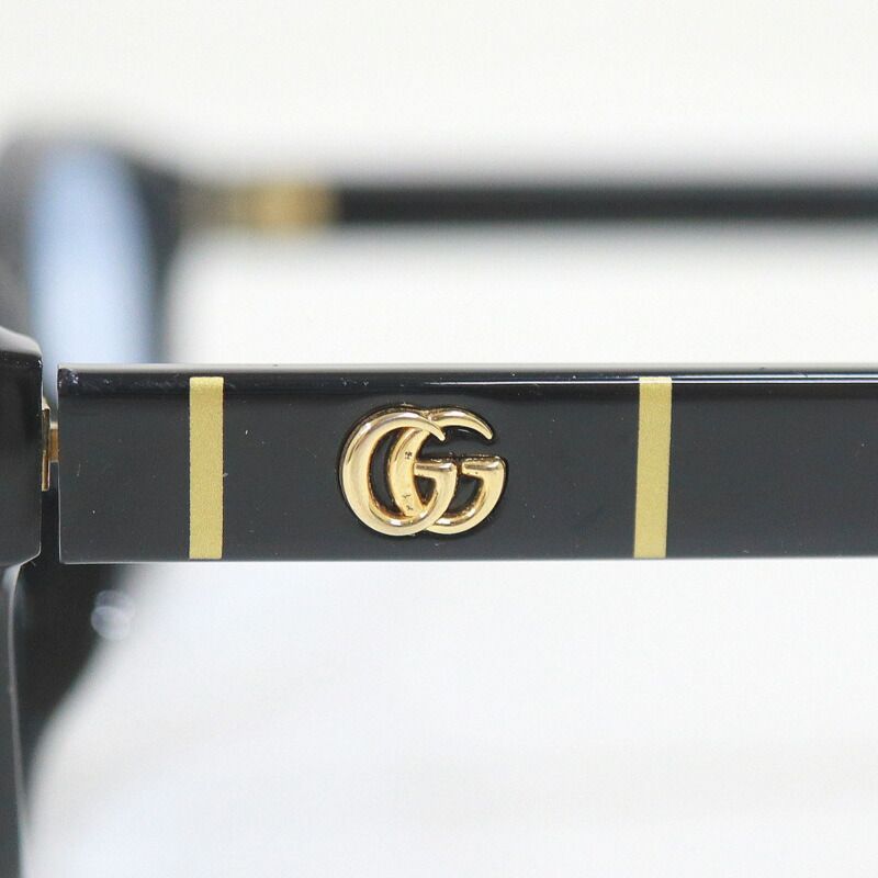 Gucci Sunglasses Plastic Black Blue Lens