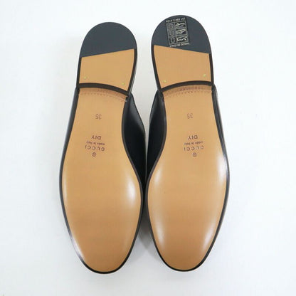 Gucci Prince Town Leather Slippers Taiga Black 35