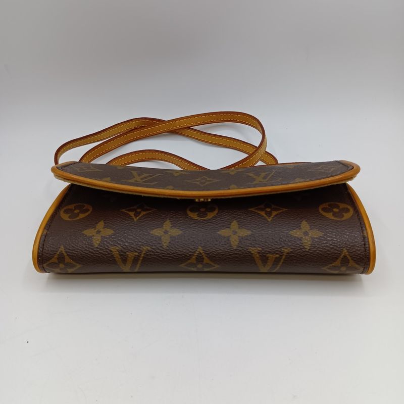 Louis Vuitton Monogram Pochette Twin PM Shoulder Bag Brown