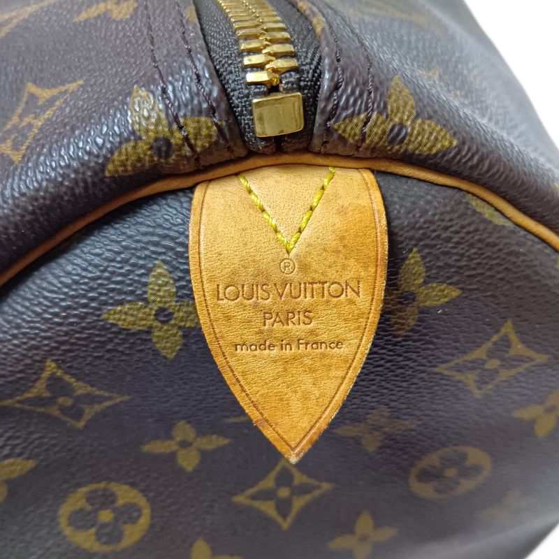 Louis Vuitton Monogram Keepall 60 Boston Bag Brown