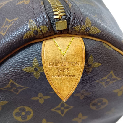 Louis Vuitton Monogram Keepall 60 Boston Bag Brown