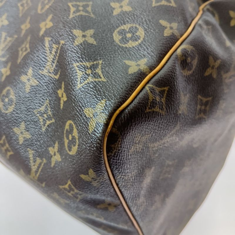 Louis Vuitton Monogram Keepall 60 Boston Bag Brown