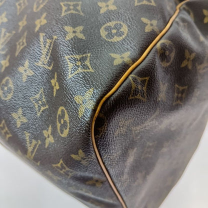 Louis Vuitton Monogram Keepall 60 Boston Bag Brown