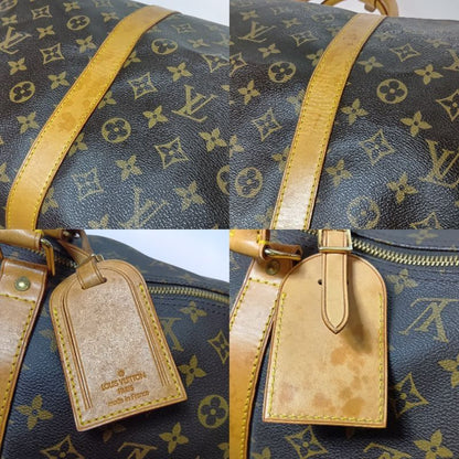 Louis Vuitton Monogram Keepall 60 Boston Bag Brown