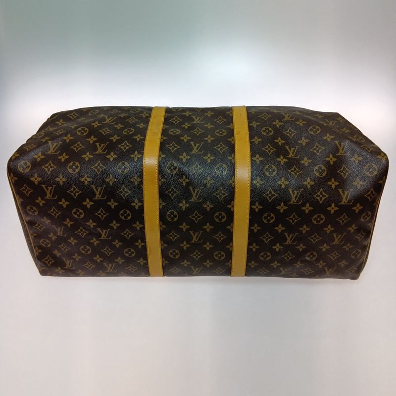 Louis Vuitton Monogram Keepall 60 Boston Bag Brown
